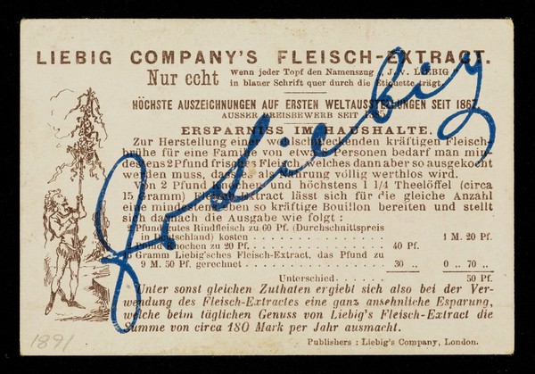 Auf der Landreise / Liebig's Company.