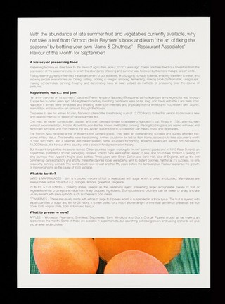 Flavour of the month : jams & chutneys / Restaurant Associates.