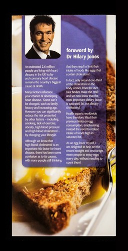 Lifting the limits : the facts about eggs & cholesterol / British Egg Information Service ; foreword by Dr. Hilary Jones.