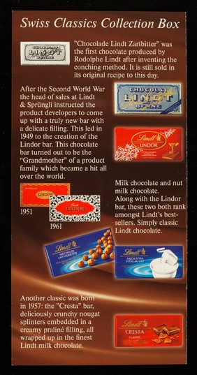 Lindt : maître chocolatier Suisse depuis 1845 / Lindt & Sprüngli.