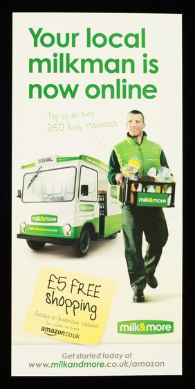 Your local milkman is now online : top up on over 250 daily essentials : milk&more / Dairy Crest Ltd.