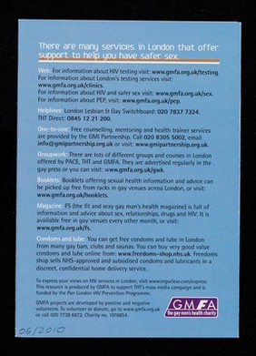 When I find a boyfriend can I ditch the condoms? / Terrence Higgins Trust, GMFA.