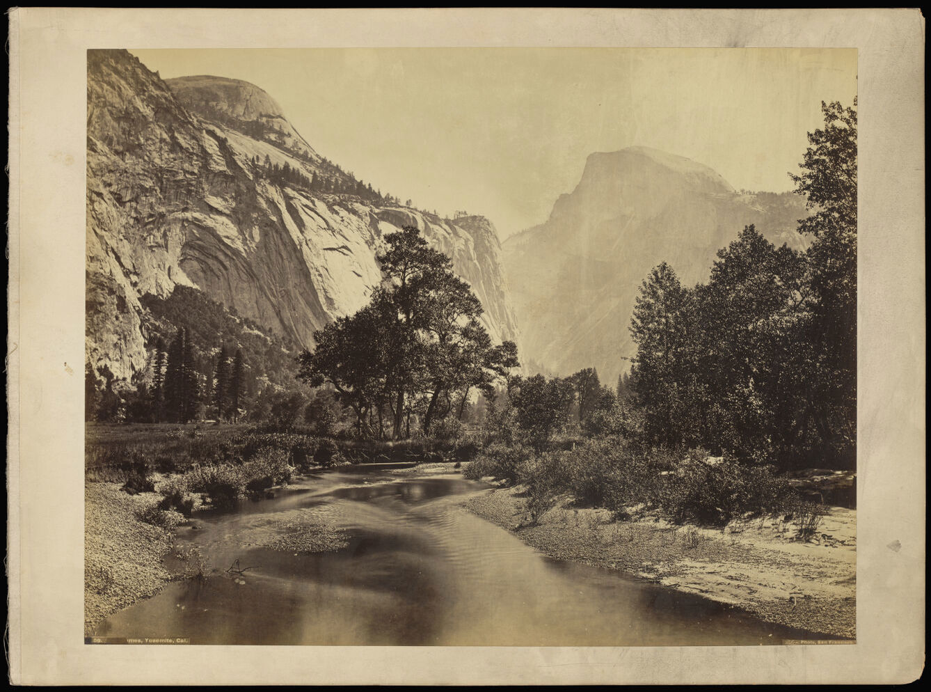 Yosemite, California: the Domes. Photograph by C.E. Watkins