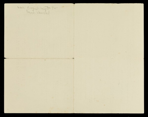 Hôpital Temporaire, Arc-en-Barrois : funds are urgently needed ... / R. Martin Holland.