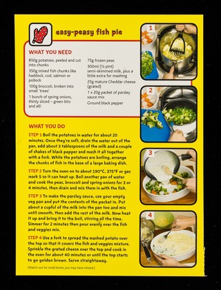 Easy-peasy fish pie : dive in to this delicious dinner ... : Change4life / [produced by COI for the Department of Health].