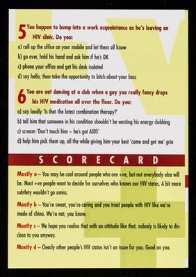 If someone tells you he's +ve does it change the way you feel about him?  / Gay Men Fighting AIDS, Crusaid.