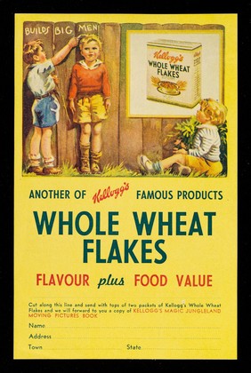 Another of Kellogg's famous products : Whole Wheat Flakes : flavour plus food value / Kellogg's.