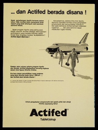 Apollo 7 : misi Apollo pertama yang berawak : Actifed dekongestan abad ruang angkasa / Wellcome Foundation Ltd.