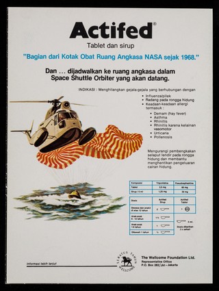 Apollo 7 : misi Apollo pertama yang berawak : Actifed dekongestan abad ruang angkasa / Wellcome Foundation Ltd.