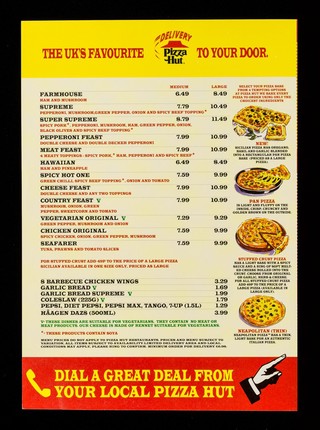 See... smell... taste the new Sicilian : pizza base with taste : oregano, aromatic basil and garlic ... / Pizza da Milano.