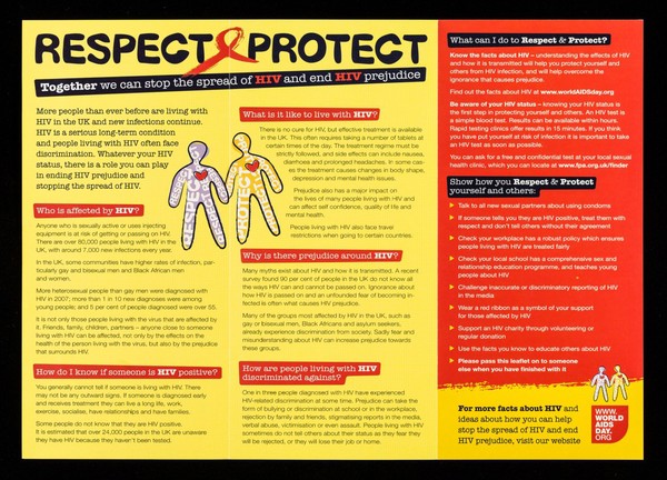 Respect & protect : together we can stop the spread of HIV / NAT.