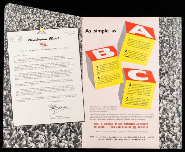 Now! Remington easy terms : ...open your door to every man... / Remington Rand Limited.