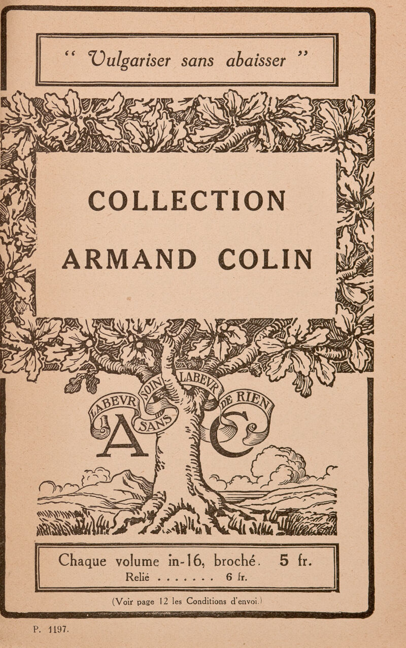 (Voir page 12 les Conditions d'envoi.) 1197.