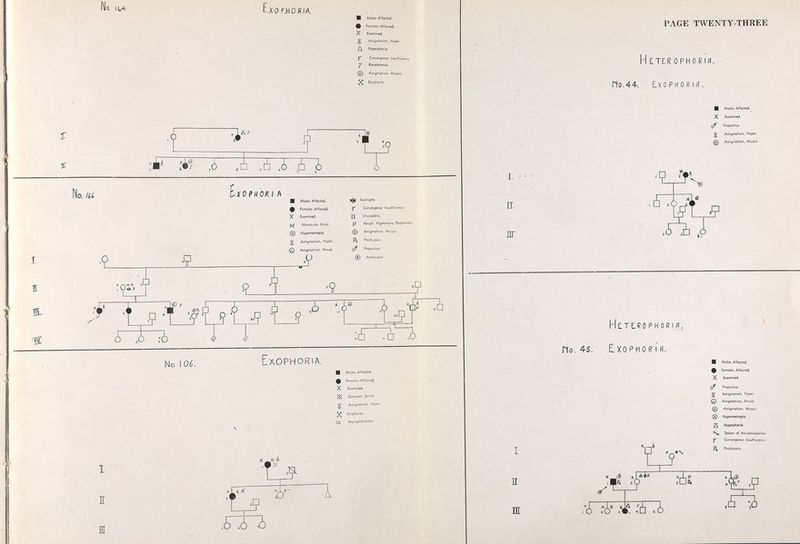 п ш ж No. 157 Esotropia. PAGE TWENTY-FIVE X z Moles Affecfed. Femóles Affected. Exomined- AstigmoMsfT», Hyper, Hypermefropio. 7 Dctocl«cd Rciino ^ 5«. Opiic At'opiiy. Coiorocf, Trouf^oiic Amb'yopio. 5' ,6 „ tì' .0 .0 .[Í > :ài .à ..á „¿ „¿ ,.à „à ,.à ■íS Ilio, tyr E ¿OTRO Pifì I Moles Affected. ^ Femóles Affected. X Exof^if^ed. Hypertinelropio. ^ Astigmoiisfri, Hype [P Leber's Optic Atropby. Amblyopio. •9 5 ,¿ iL ¿ 3 ;4x ¿ Ï1 i Wo I «4 f SOTAOP/fl ä ? u ,(!) I Molci Affcctrd. ^ Femóles Affected. X ^ Exomined. ^ Astigmatism, Hyper. Hypermetropio. Amblyopia. Я .D 3 'U ¿ j5 5 Ю i- у ■' ,¿ üi,:Ér¿ ¿ ,t5 3 Ъ Ц.*—* t4 ^ p