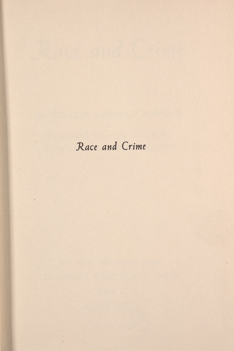 Race and Crime