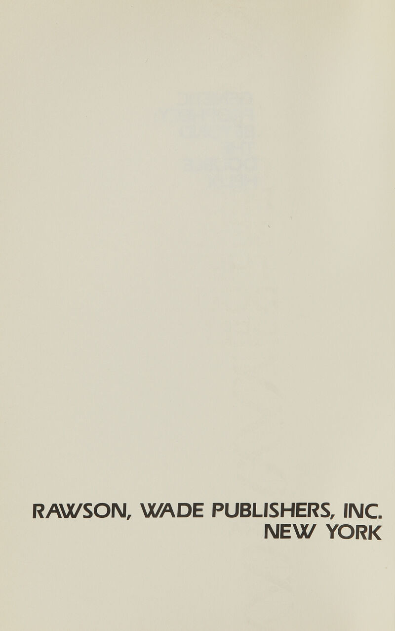 RAWSON, WADE PUBLISHERS, INC. NEW YORK