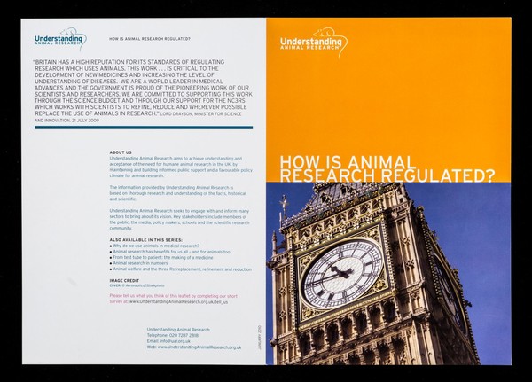 How is animal research regulated? / Understanding Animal Research.