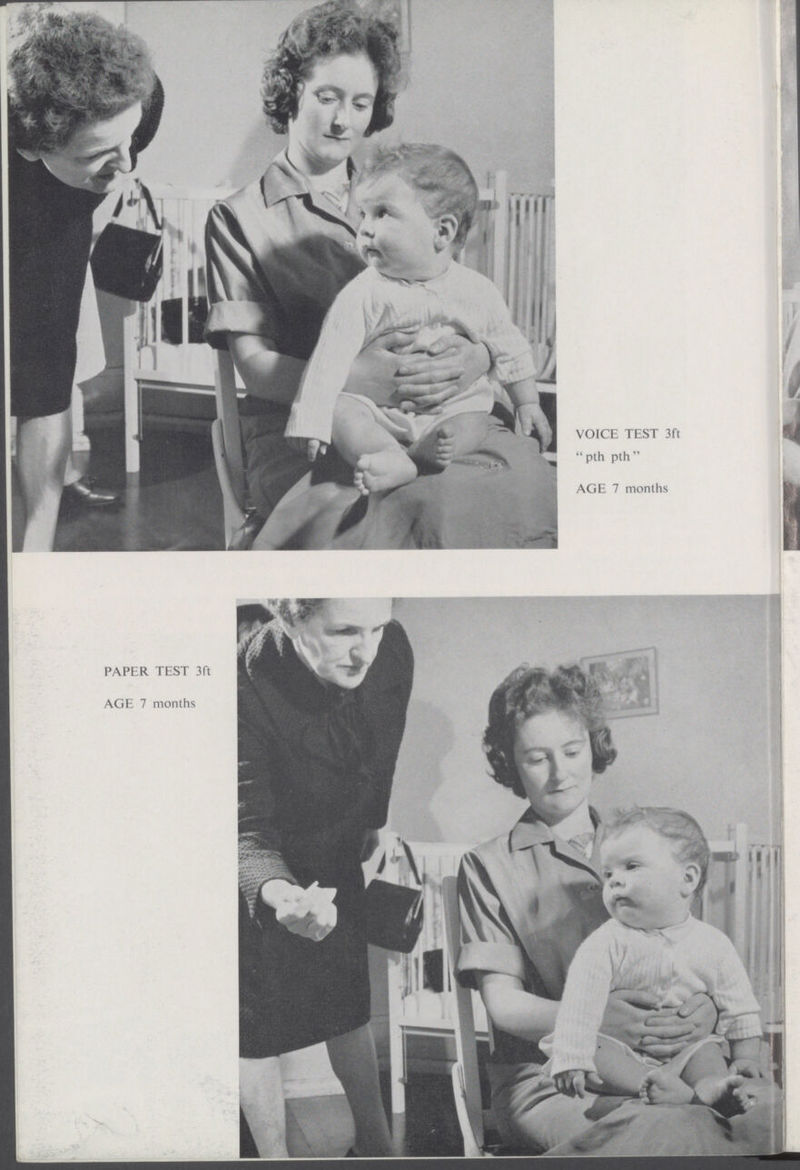 VOICE TEST 3ft pth pth AGE 7 months PAPER TEST 3ft AGE 7 months