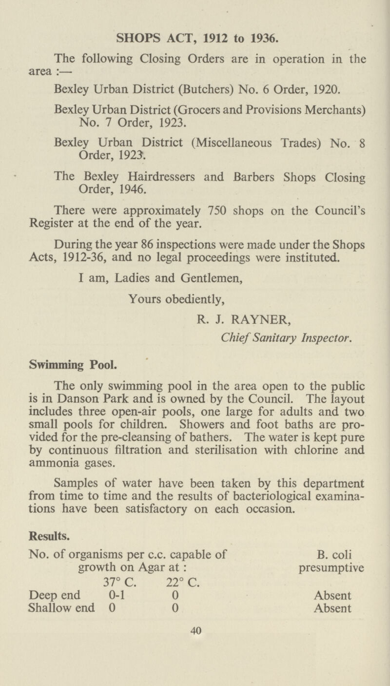 Immunisation Against Diphtheria. Immunisation in relation to Child Population. Age at 31.12.47 Number of children who had completed a full course of immunisation at any time up to 31.12.47 Under 1 1 2 3 4 5-9 10-14 Total under 15 No. Immunised Estimated Mid year Popula tion, 1947 98 1,030 1,114 1,191 1,012 5,482 4,772 14,699 7,480 12,540 Diphtheria Notifications and Deaths in relation to Immunisation. Age at date of Notification No. of Cases No. of cases included in previous column in which the child had completed a full course of immunisation Deaths — — — 1 — — — 2 — — — 3 — — — 4 — — — 5—9 2 2 — 10—14 1 1 — Totals 3 3 — Children Immunised during 1947. Number under 5 years of age 1,247 Number between 5 years and under 15 years (school children) 42 Total 1,289 Number of children given secondary injection (Booster doses), 347 On the Registrar-General estimate of child population of 20,020 the percentage of children under 15 years immunised against Diphtheria is 73.84. Enteric Fever. One case of paratyphoid fever was notified during the year and this was isolated in an L.C.C. Isolation Hospital. 46
