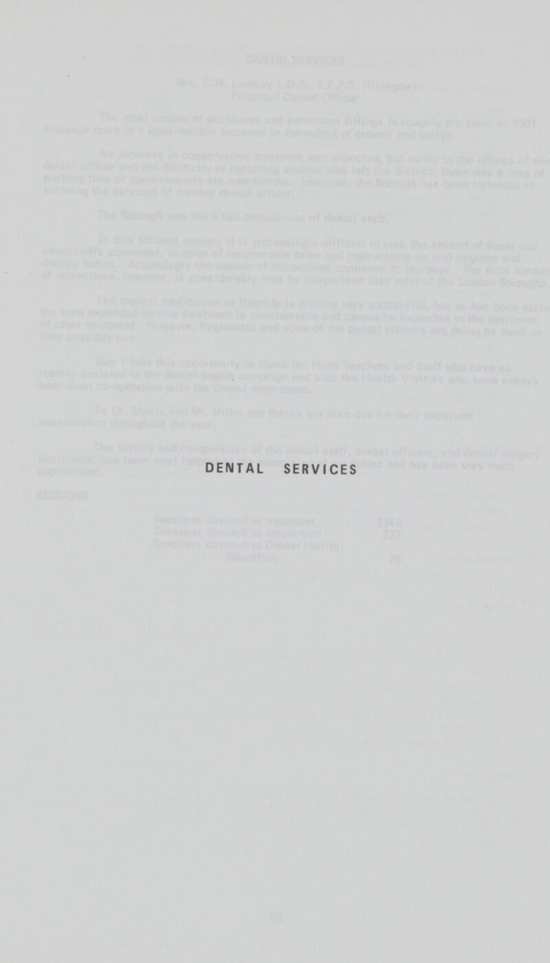 DENTAL SERVICES