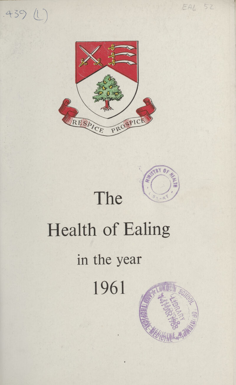 439 (1) The Health of Ealing in the year 1961