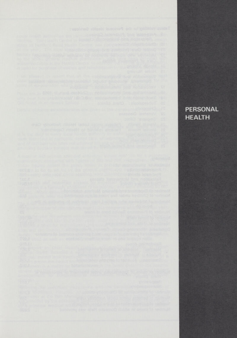 PERSONAL HEALTH