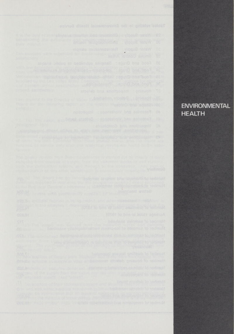 ENVIRONMENTAL HEALTH