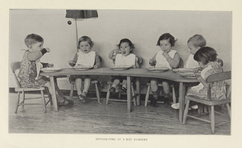 DINNER-TIME AT A DAY NURSERY