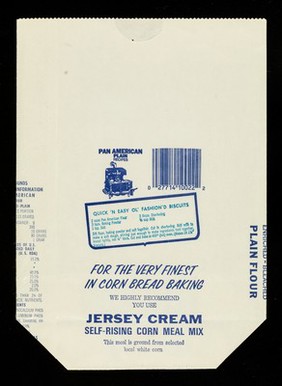 Pan American superlative patent all purpose plain flour : net wt. 32 ozs. (2LBs.) / Pan American Mills.