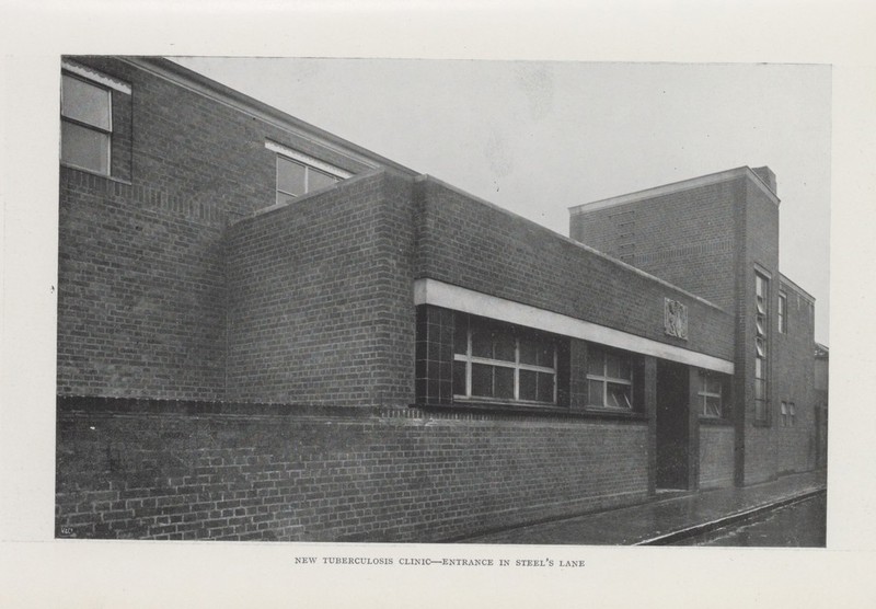 NEW TUBERCULOSIS CLINIC—ENTRANCE IN STEEL'S LANE