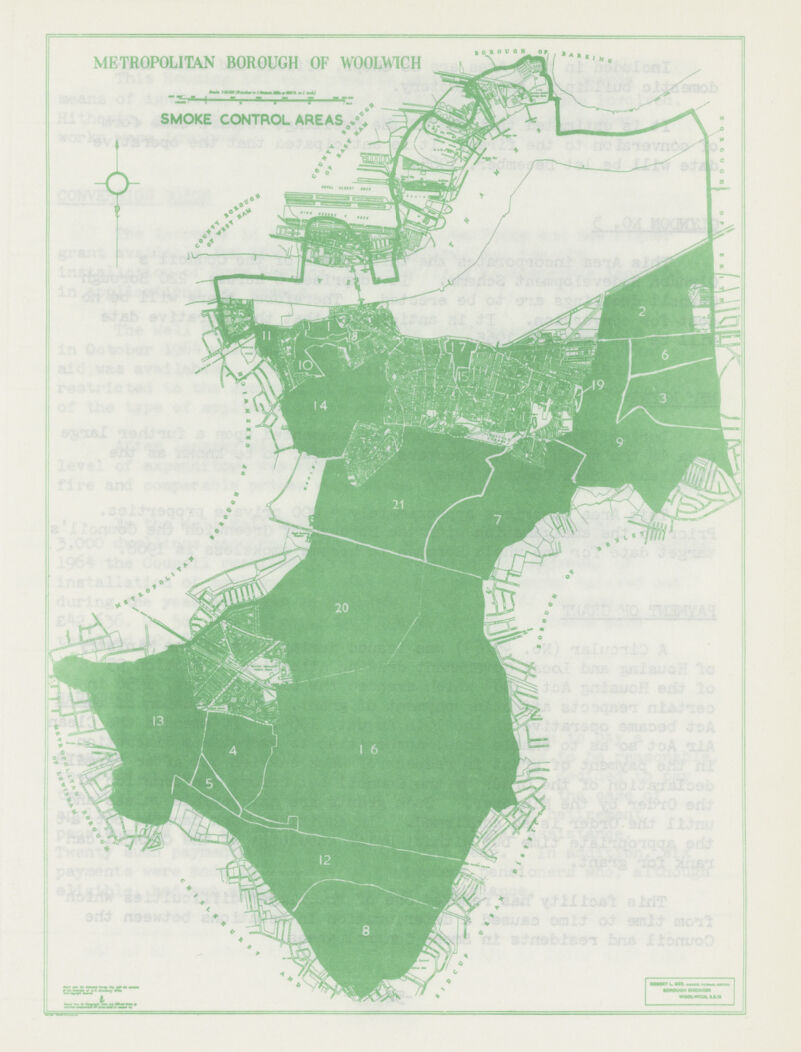METROPOLITAN BOROUGH OF WOOLWICH SMOKE CONTROL AREAS,