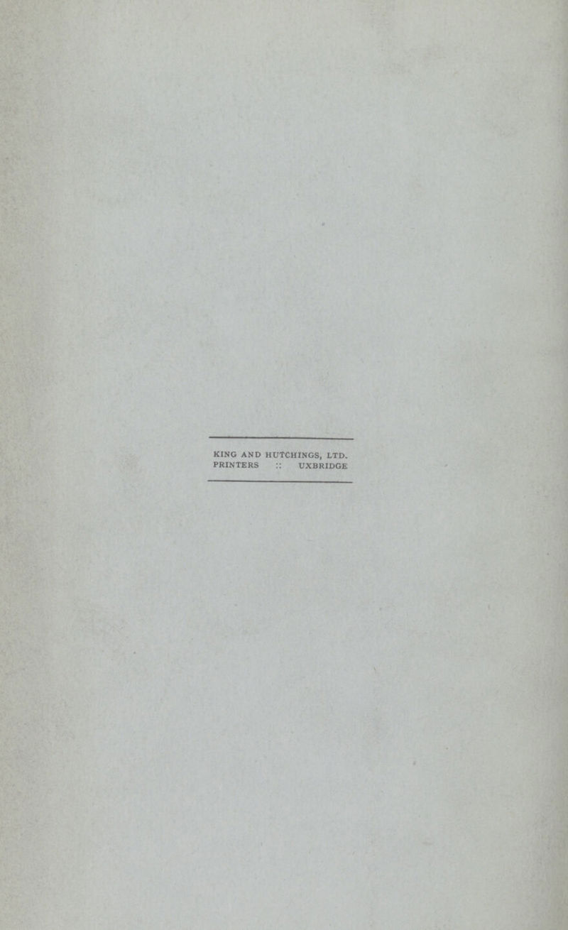 KING AND HUTCHINGS, LTD. PRINTERS :: UXBRIDGE