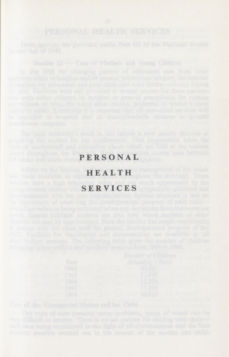 PERSONAL HEALTH SERVICES