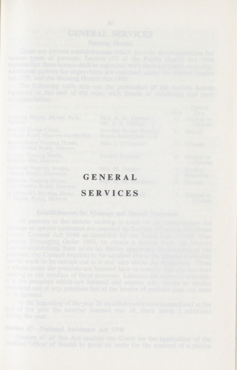 GENERAL SERVICES