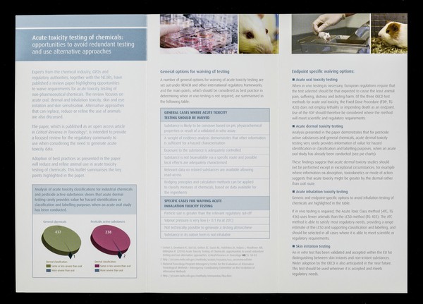 Acute toxicity testing of chemicals : opportunities to avoid redundant testing and use alternative approaches / NC3Rs.