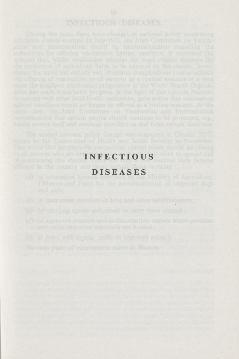 INFECTIOUS DISEASES