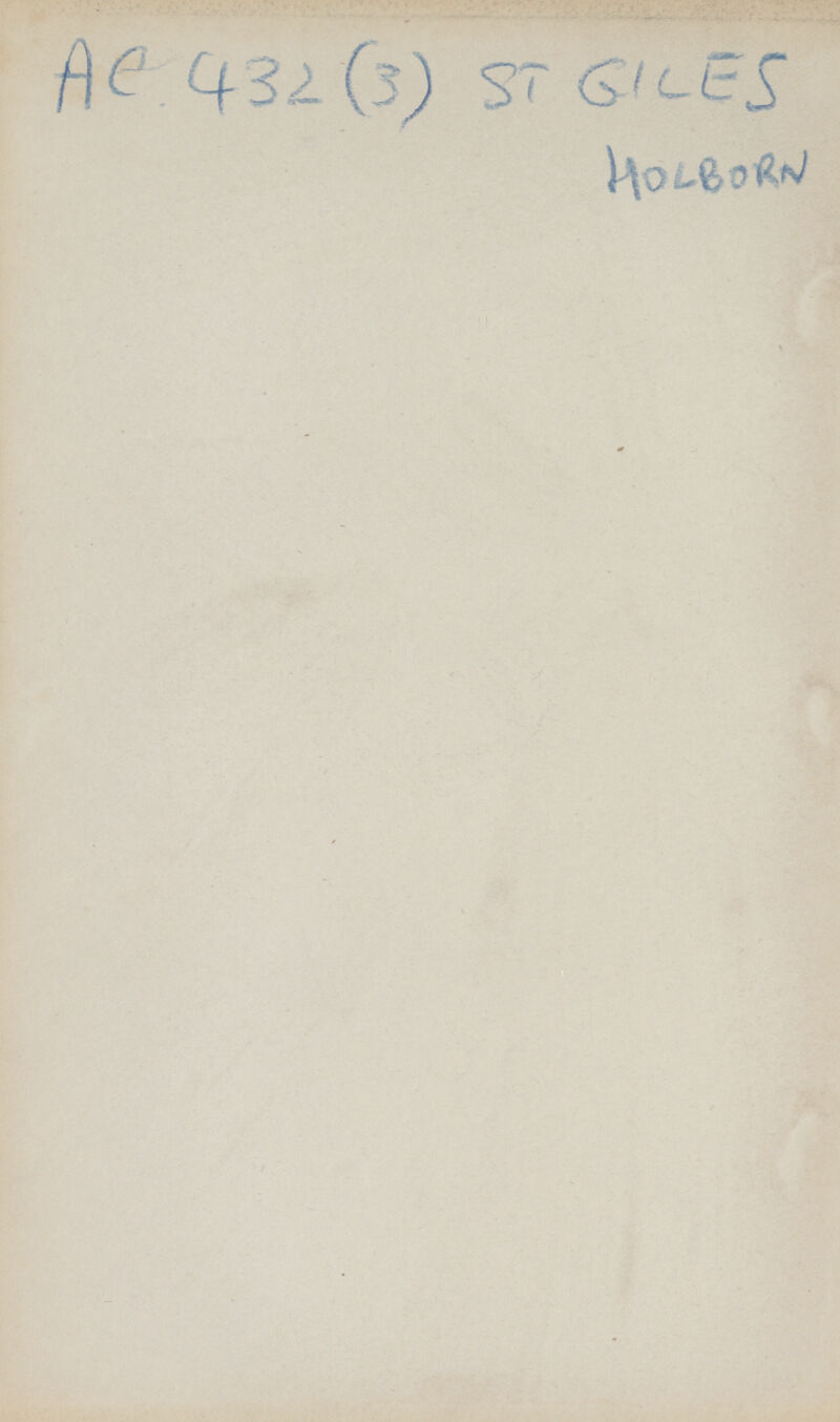 AC-432(3) ST GILES HOLBORN