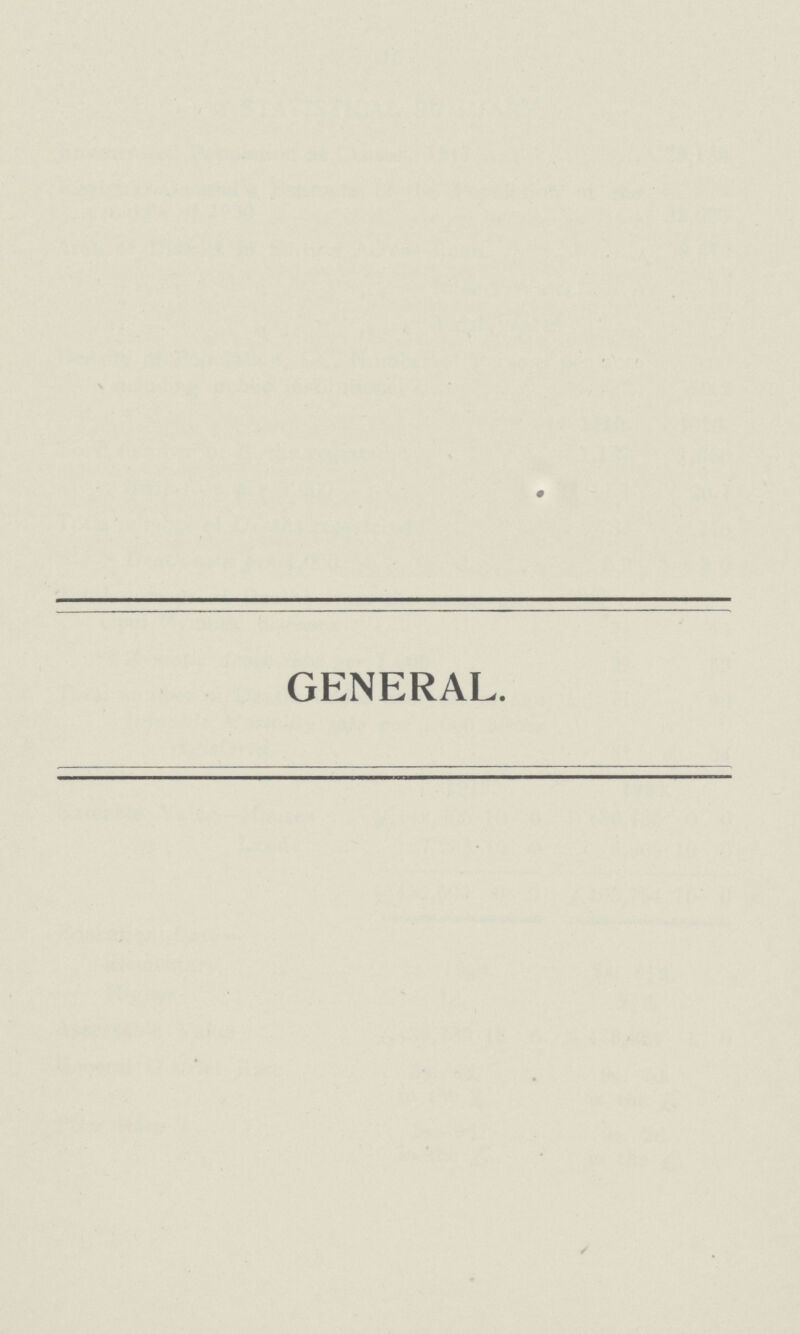 GENERAL.