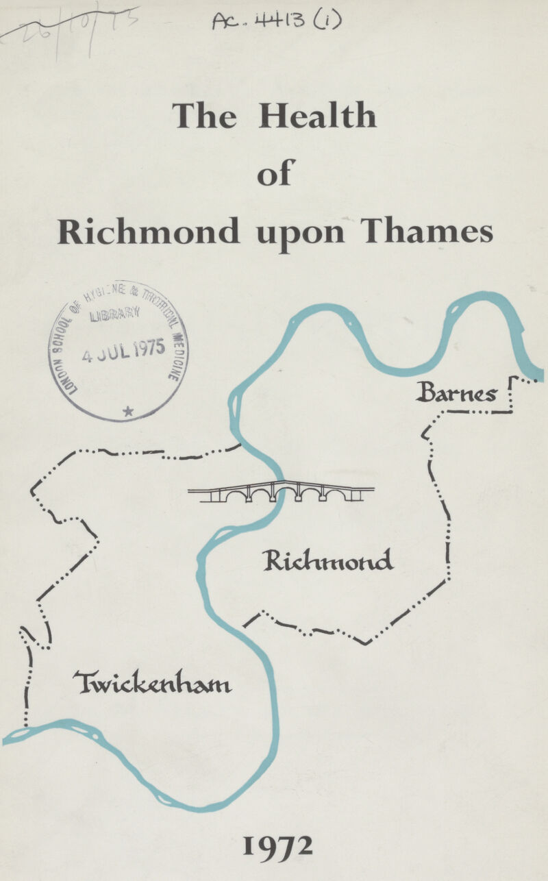 25/10/73 Ac-4413(i) The Health of Richmond upon Thames 1972