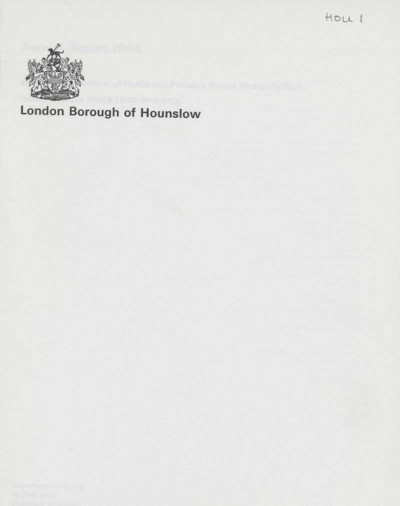 Hou 1 London Borough of Hounslow