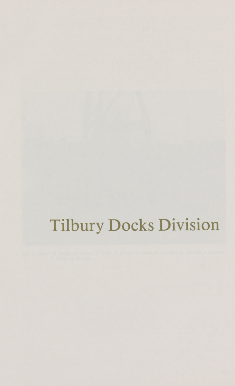 Tilbury Docks Division