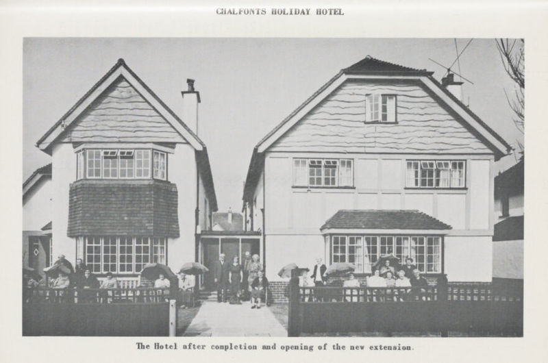 CHALFONTS HOLIDAY HOTEL The Hotel after completion and opening of the new extension.