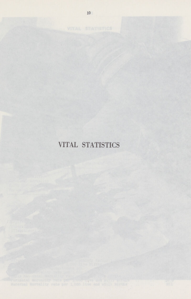 10 VITAL STATISTICS