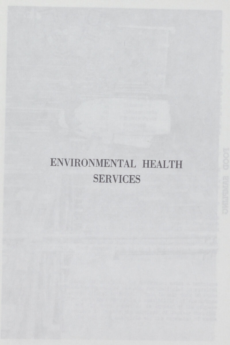 ENVIRONMENTAL HEALTH SERVICES