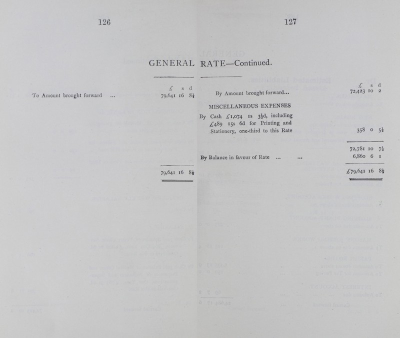 128 129 GENERAL RATE—Continued. Dr. Estimated Liabilities. Estimated Assets. Cr. £ s d £ s d £ s d £ s d MATERIALS. By Balance in favour of Rate 6,860 6 1 To Amounts due on above 2,514 18 0 NEW ROADS. By Accounts due Vestry, viz : Repairs to Trenches 110 14 0 To Amounts due to Contractors 19,211 0 0 Do. Roads 64 18 8 To Amounts due to Owners, difference between Estimated and Actual Cost 207 2 10 Do. for Sundries 38 5 0 213 17 8 19,418 2 10 By Loan as resolved by Vestry 6,000 0 0 SLOPPING and WATERING. WORKING EXPENSES. NEW ROADS. To Amounts due on above 297 5 10 By Amounts due from Owners 19,222 16 3 To Amounts due for Fodder 359 3 6 LABOUR ACCOUNT. SLOPPING WORKS ACCOUNT. Balance in hand, Highways 122 7 11 To Amounts due on above 201 8 1 Do. Slopping 298 14 7 SLOPPING PLANT ACCOUNT. 421 2 6 To Amounts due on above 215 0 0 MASONS' JOBBING WORKS. To Amounts due on above 123 18 4 PARISH ROADS. To Amounts due on above 1.335 13 9 To Amounts for Tar Paving 150 0 0 INTEREST ACCOUNT. To Amounts due 69 7 2 Carried forward 24,684 17 6 Carried forward 32,718 2 6
