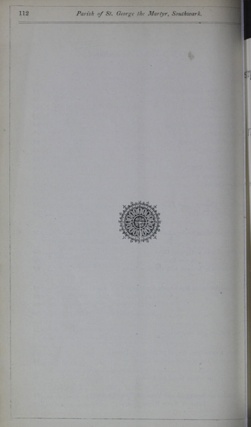 112 Parish of St. George the Martyr, Southwark.