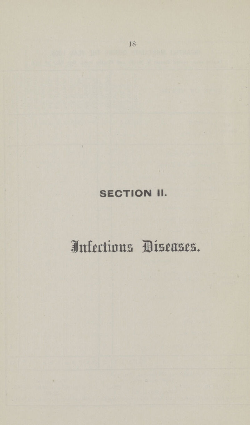 18 SECTION II. Infections Diseases.