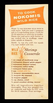 Try these Nokomis dry wild rice recipes!.