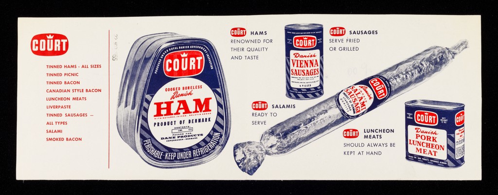 Court products : aristocrats among foods / Dane Products.