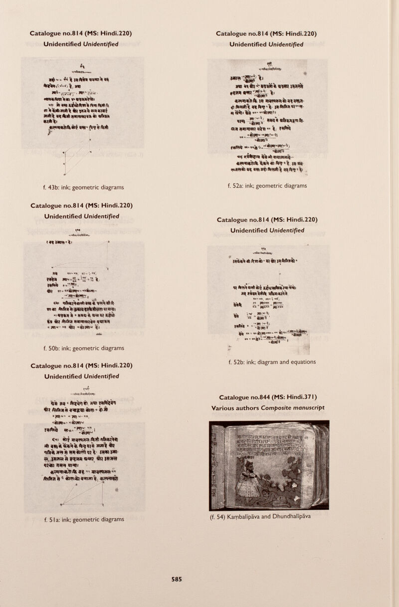 H ft«« ««nil « »vi »im ^«*»1^1 «> in WR »¿¡oftm» ft=n ft>* fi « > #,* srjrfitt «tj )«s« «in »Uli fiittî at Aifi intinn « sfi>w *i*i «i W ft? H « m »» éj *> «wii* «un stipili 1. «»snjTift in w>wìiaa*wv <i ftnrti* «ft«rV i»fttftaw*- «ì Î5*|i'«S «!»»=• «wwiii o« s/awnfa ASI «HI1WJ « I, f stài «*mt> ~ rumo _ 'SSfs «« «I* «ti »rorarai*- %W *1 ft=? ' Í WTO) o« saia « sw at ft=«fi | « ft? < % f. 43b: ink; geometrie diagrams f. 52a: ink; geometric diagrams Catalogue no.814 (MS: Hindi.220) Unidentified Unidentified I»* »¡«R-ifcl 7)3 i?=v Ï*V> WIM=g.i£=a%, *11 8? = - »[.Ti ■ - wivtmm I «i I/SW^ÍI* aü « v=A * ft w feäa B 3,«9 çjMwm «! Olii I - «M ìi » ssa k «st «j sita M sii ÄWSa «mrcraw« qorsJ) H Wl«-ns Miara» %'t f. 50b: ink; geometric diagrams Catalogue no.814 (MS: Hindi.220) Unidentified Unidentified www s(i ftmia » w é) in felini) » H «km»** ni«n a? íiwinW» *ft,wwV« Js.fi « TOM» W * •* W»»** mi 1 *; ** - ' jufci« » • .mi _ SU «< = w»W»w-Ä u -'™Ö3?S', •« «>à*.. ! Catalogue no.814 (MS: Hindi.220) Unidentified Unidentified «s sa ' îuftîlt » 35H?3) M » <IW M 7Jï w-i«, ■àiwi»» «àiwi« >1  i «ÍW Îflifetîï Wt <«i «i? mavqaa tofi =ti ft=joj>) wi? OT )«)%?»« V IWHÏW s. î»!i5is naq m isa* «|J«> Wt «n=m s a? « wgww?»«» felSia J) 5 «màna=wn| ; a>»wr^i f. 52b: ink; diagram and equations Catalogue no.844 (MS: Hindi.371) Various authors Composite manuscript